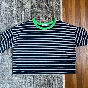 Stripe boxy t shirt